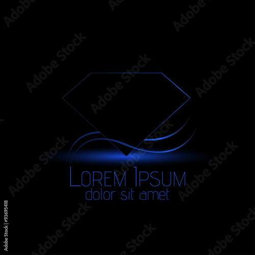 Gemstones design use for Gems logo, diamond logo, background for jewelry, jewellery, jewelry or gems company