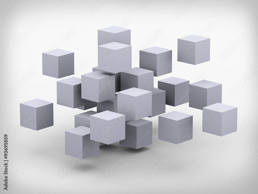 3d abstract cubes design 3d abstract cubes design