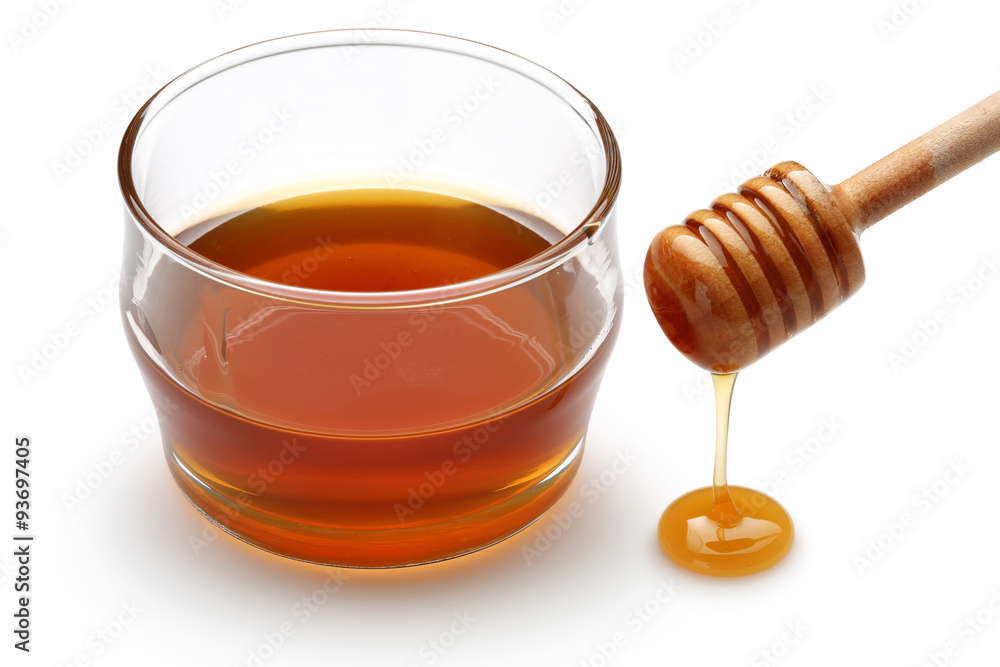 Honey and honey dipper Honey and honey dipper
