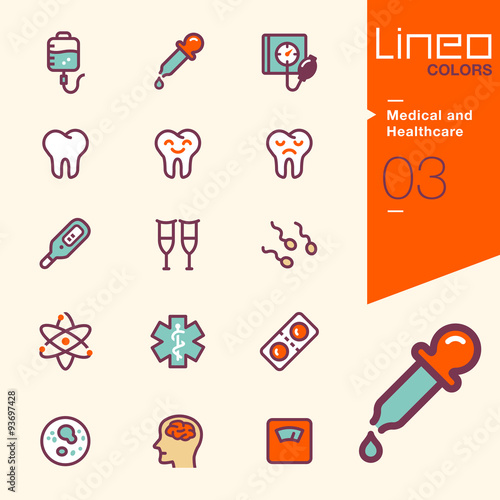 Lineo Colors - Medical and Healthcare icons
