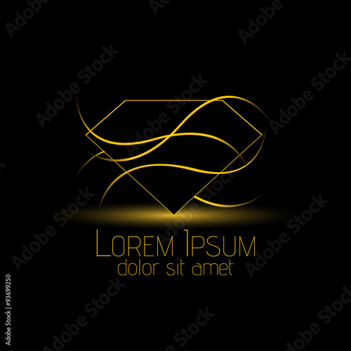 Gemstones design use for Gems logo, diamond logo, background for jewelry, jewellery, jewelry or gems company