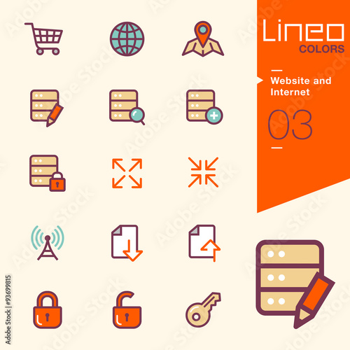 Lineo Colors - Website and Internet icons