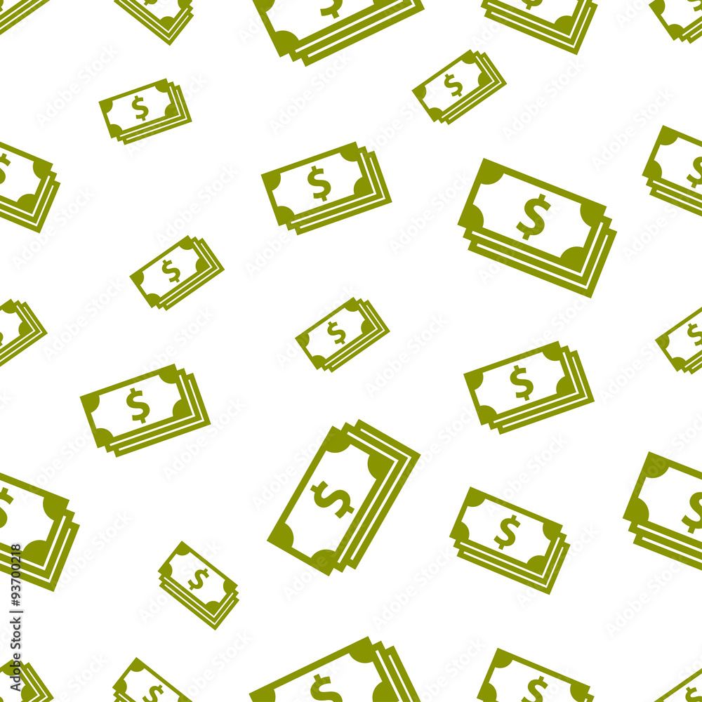 seamless pattern with dollar bill