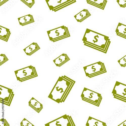 Obraz na płótnie seamless pattern with dollar bill w salonie