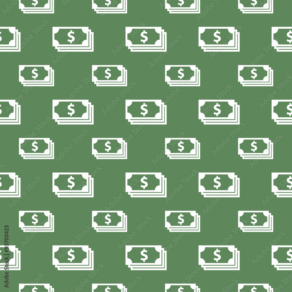 seamless pattern with dollar bill
