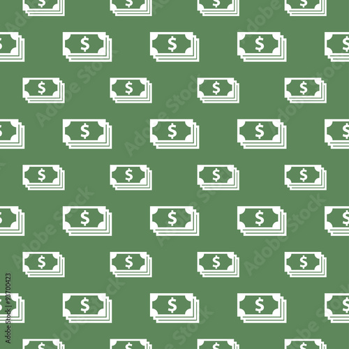 Obraz na płótnie seamless pattern with dollar bill w salonie