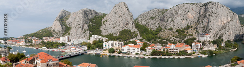 Panorama of Omis on the dalmatian coast in Croatia. © Thomas Marchhart