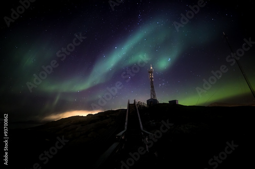 Wallpaper Mural Greenlandic northern lights over Nuuk Torontodigital.ca