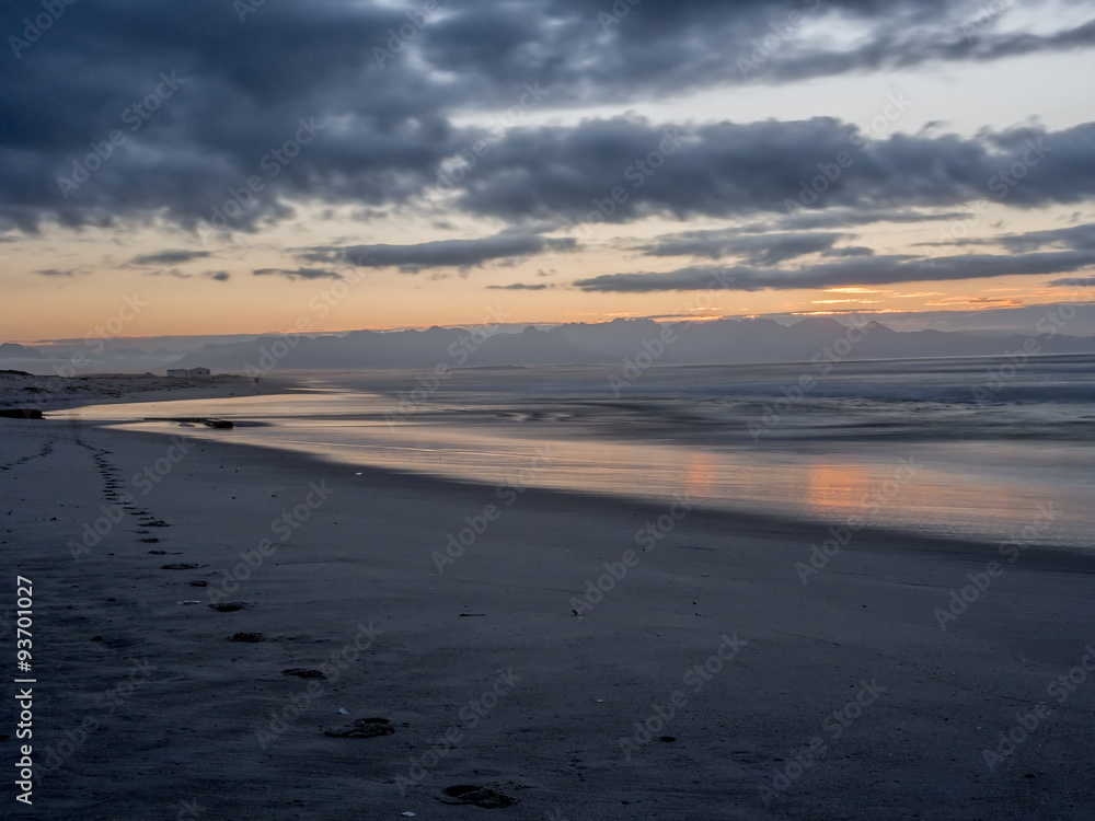 Picturesque sunrise on False Bay beach in South Africa - 4 Picturesque sunrise on False Bay beach in South Africa - 4