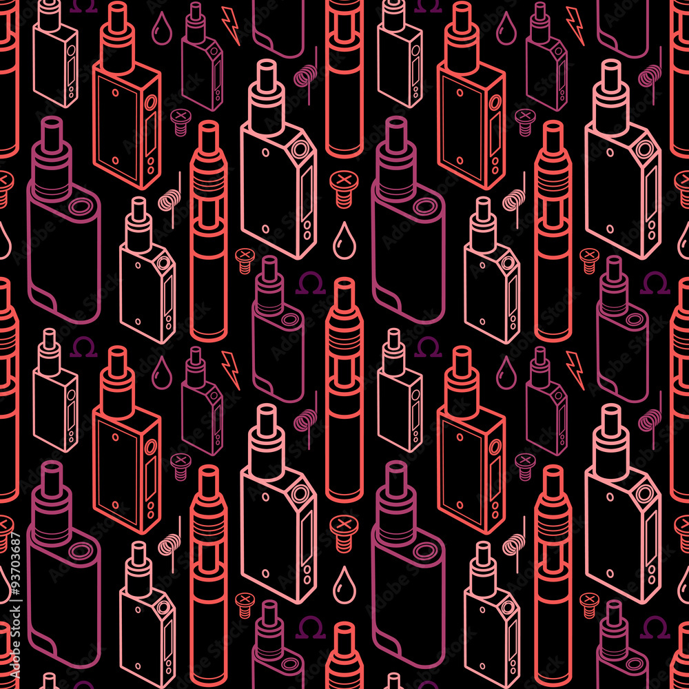 Endless Vape Background Stock Vector Adobe Stock