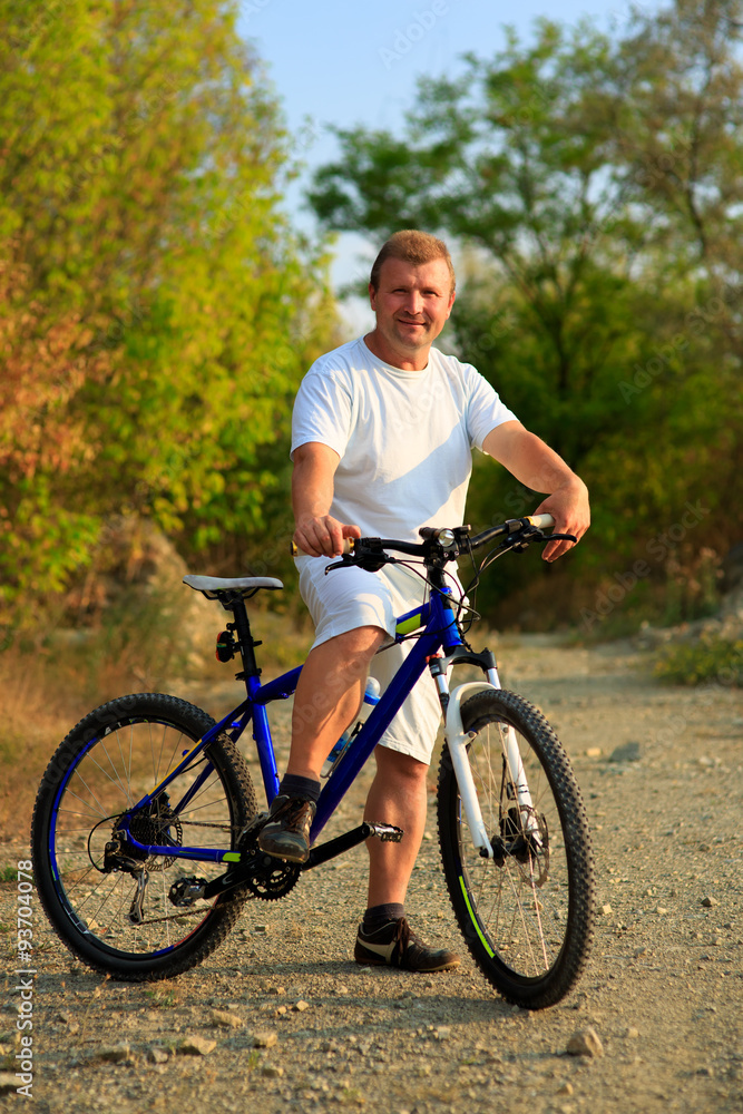 Mountain Bike cyclist riding outdoor