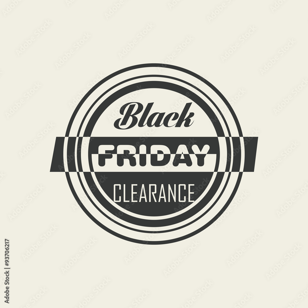 Fototapeta premium Black Friday Label