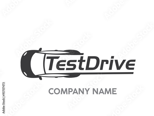 Obraz na plátně test drive logo