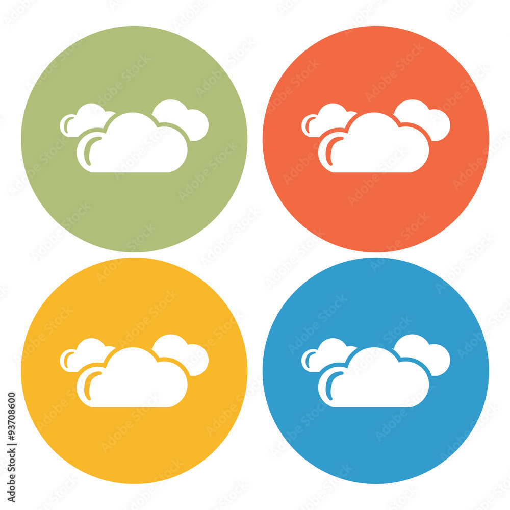 Cloudy weather icon Cloudy weather icon