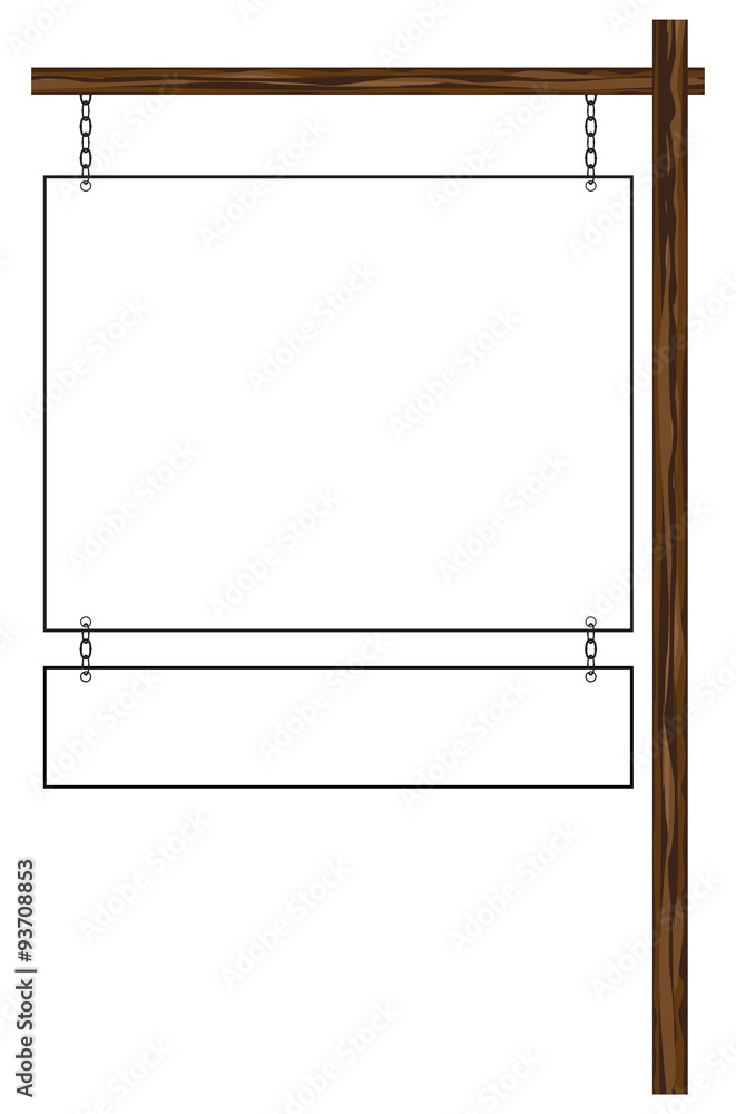 Blank Hanging Sign Blank Hanging Sign