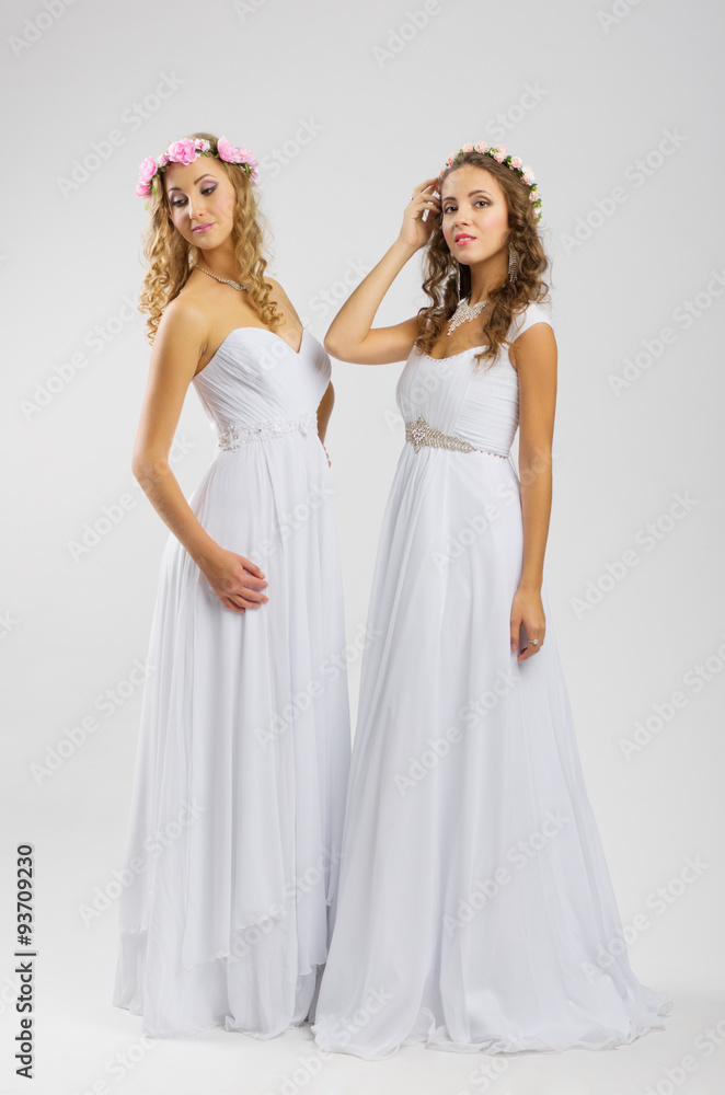 Women in wedding dress