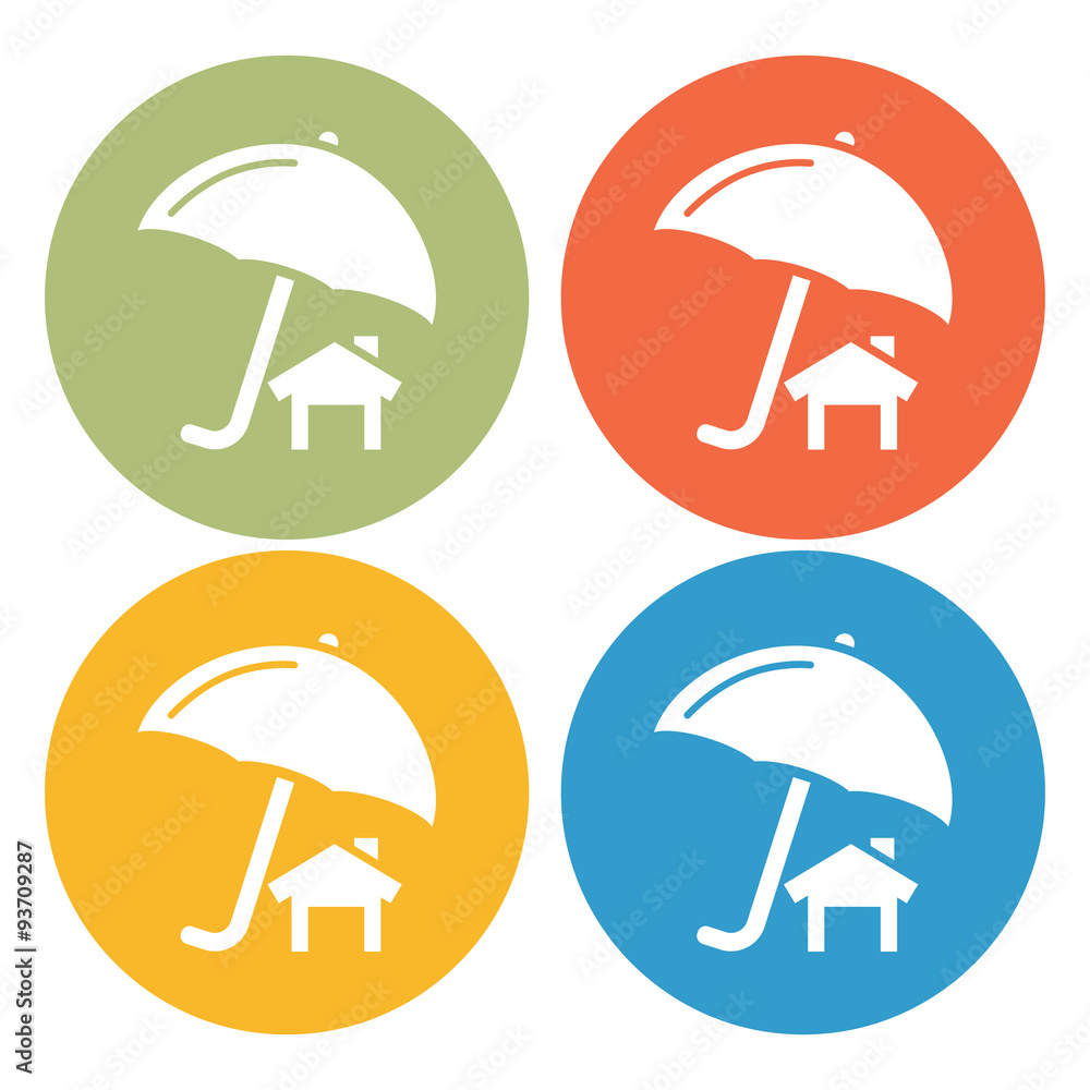 House under protection icon House under protection icon