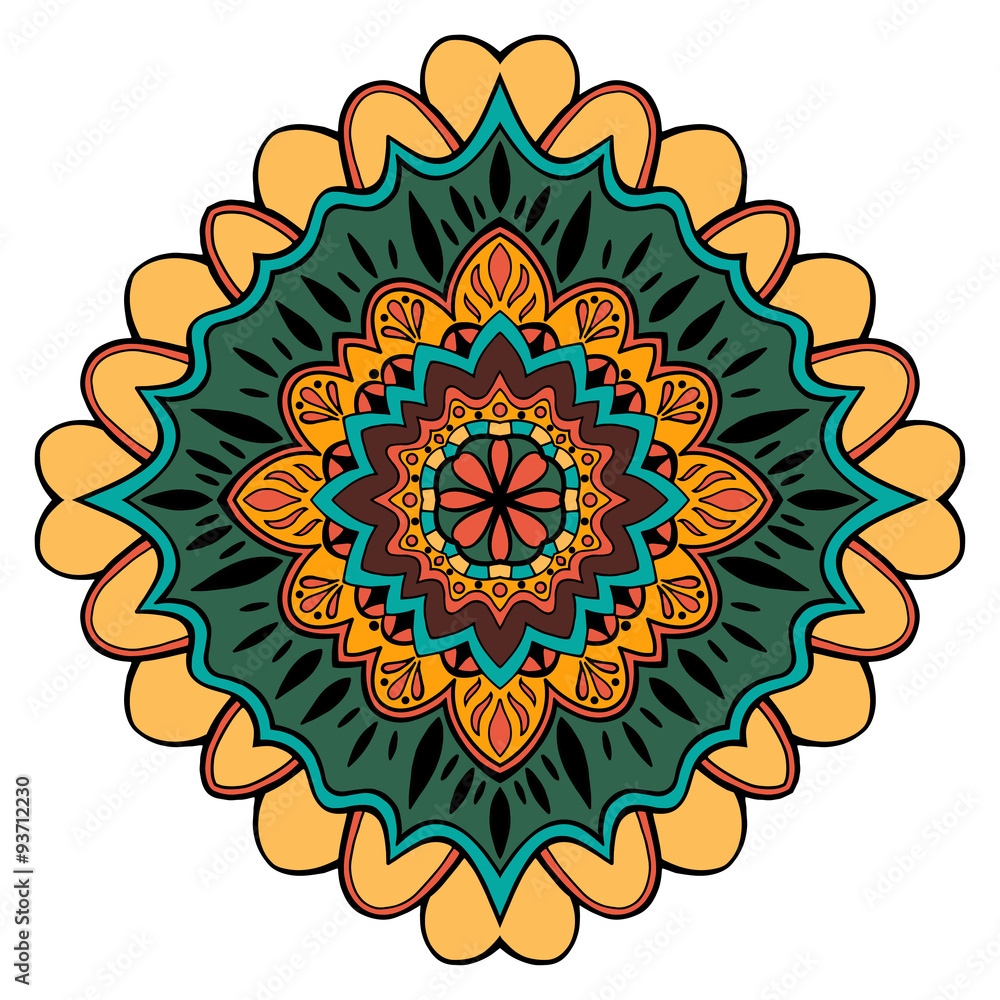 Mandala round ornament Mandala round ornament