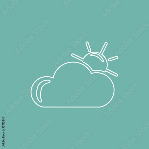 Partly cloudy weather icon