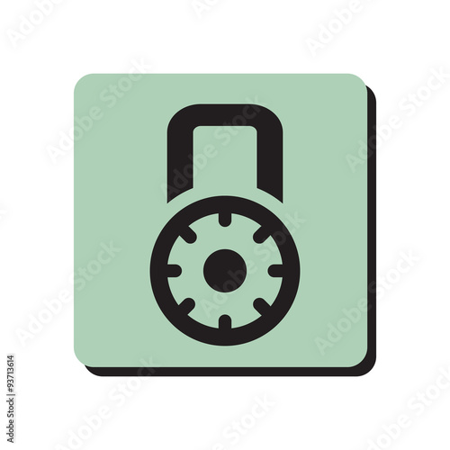 Combination lock icon