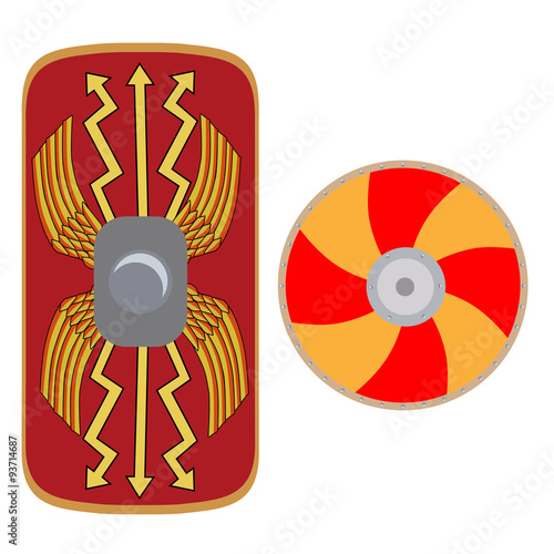 Viking and roman shield