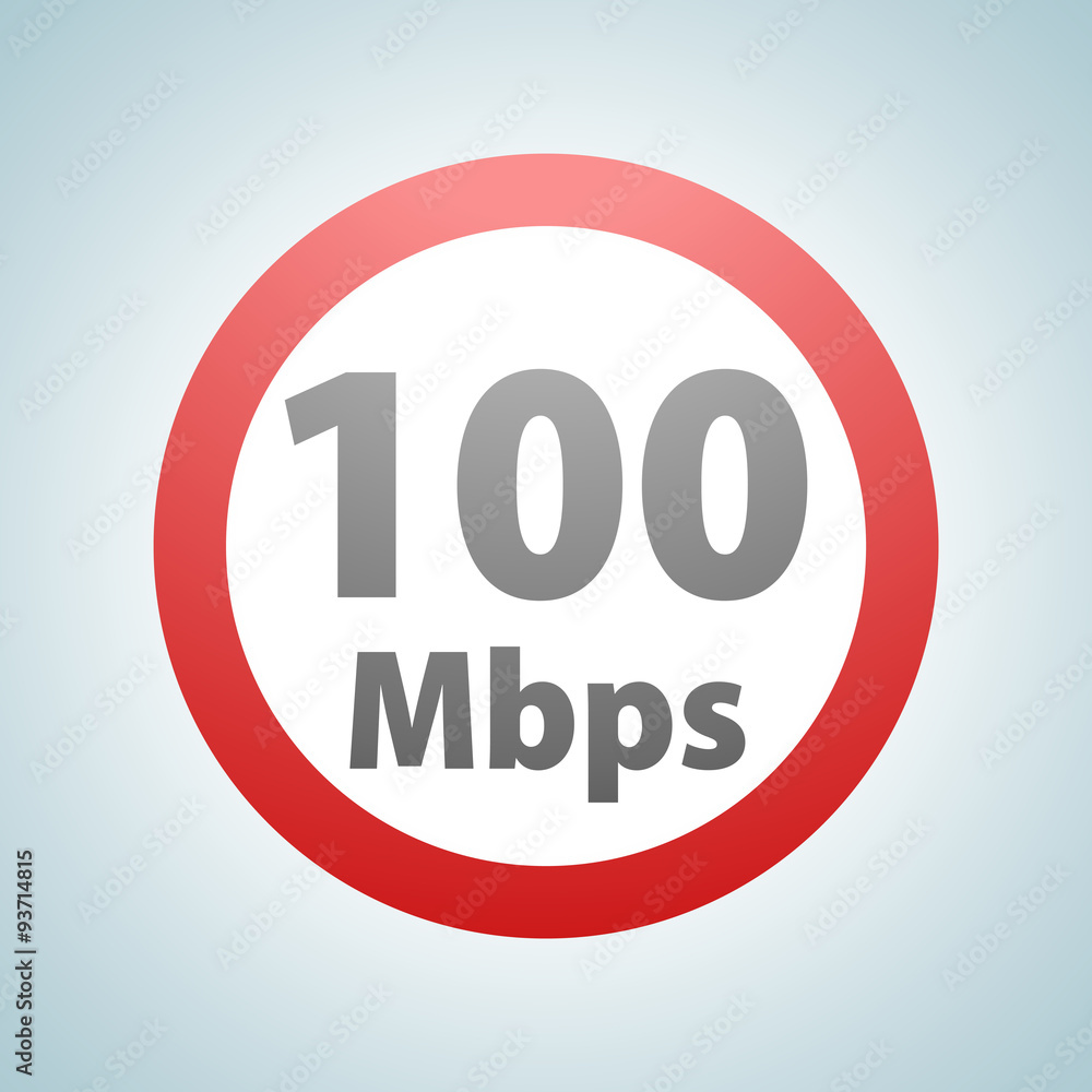 Restricting speed to 100 Mbps