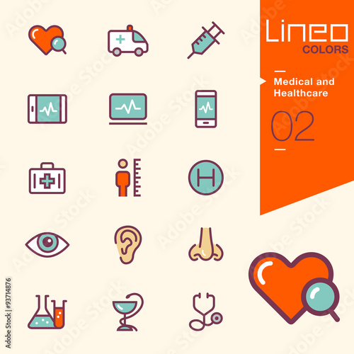 Lineo Colors - Medical and Healthcare icons