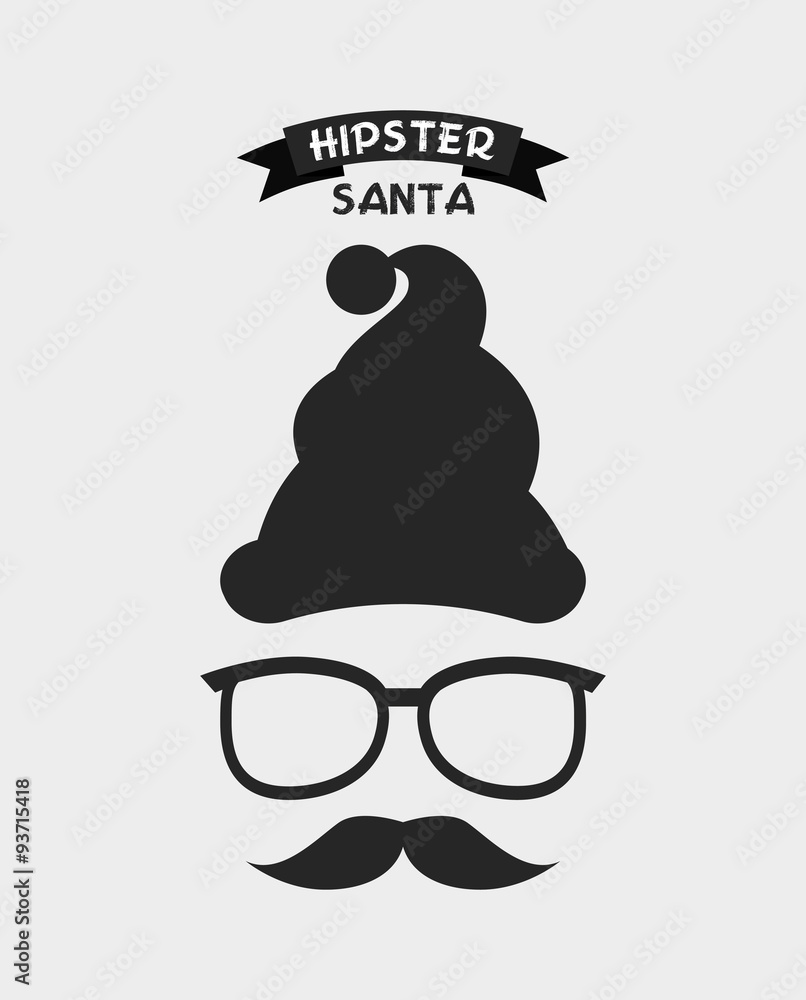 Fototapeta premium christmas hipster style
