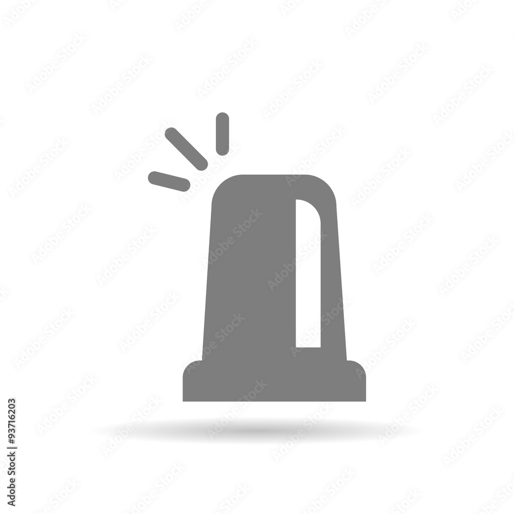 Police flashing lamp icon Police flashing lamp icon