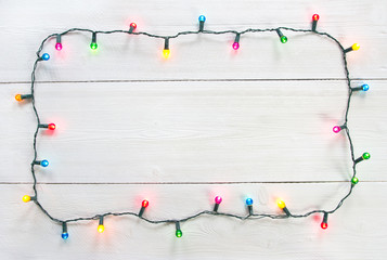 christmas lights frame