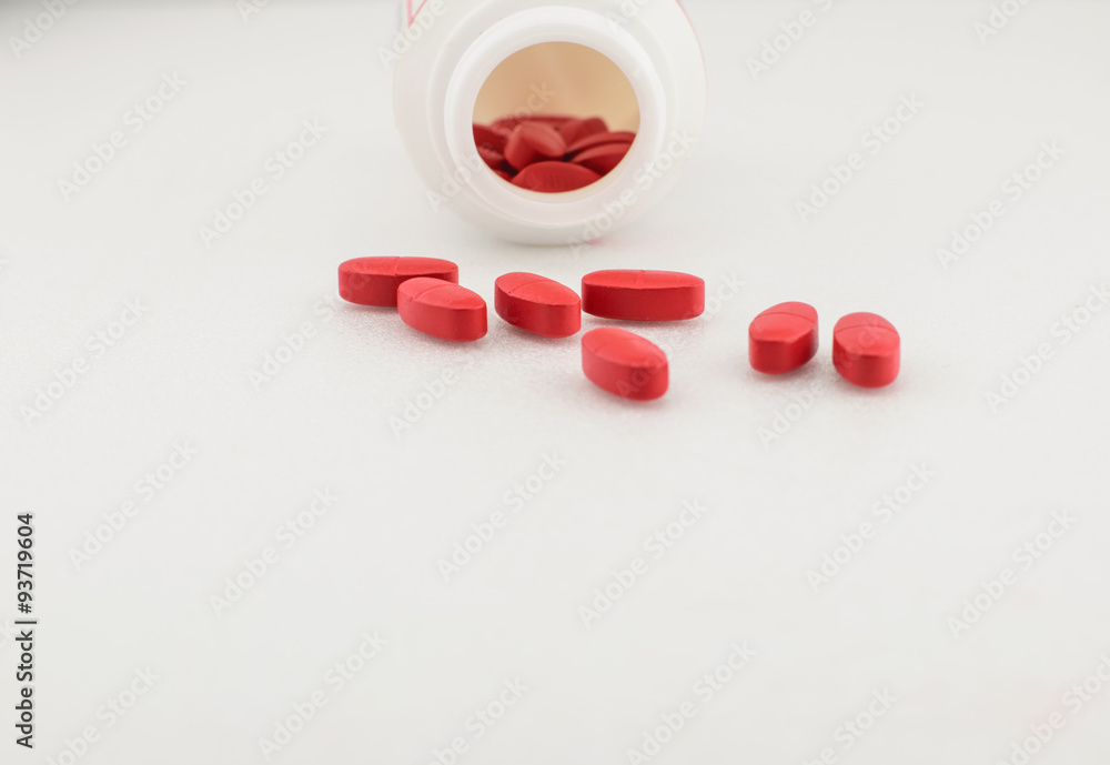 red pills isolated red pills isolated