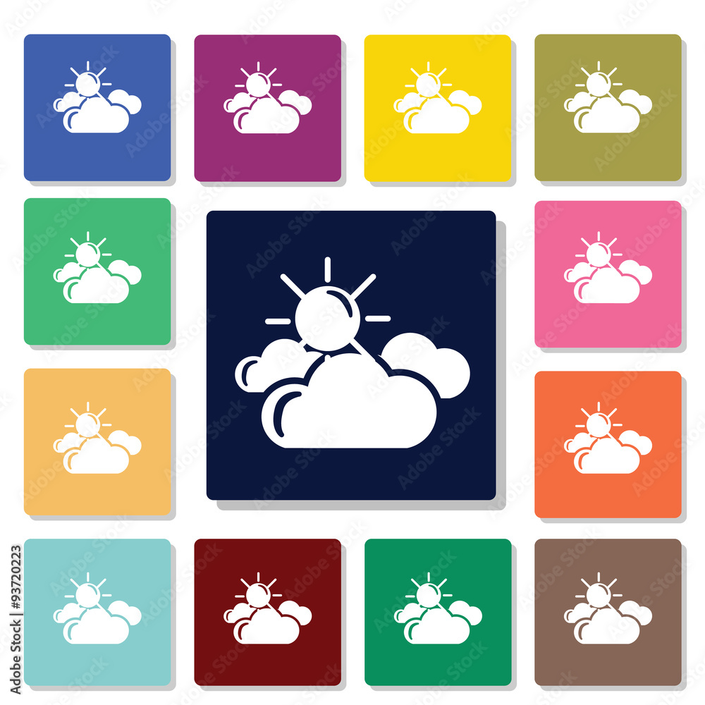 Partly cloudy weather icon