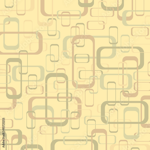 Vector vintage beige and yellow geometric pop design background