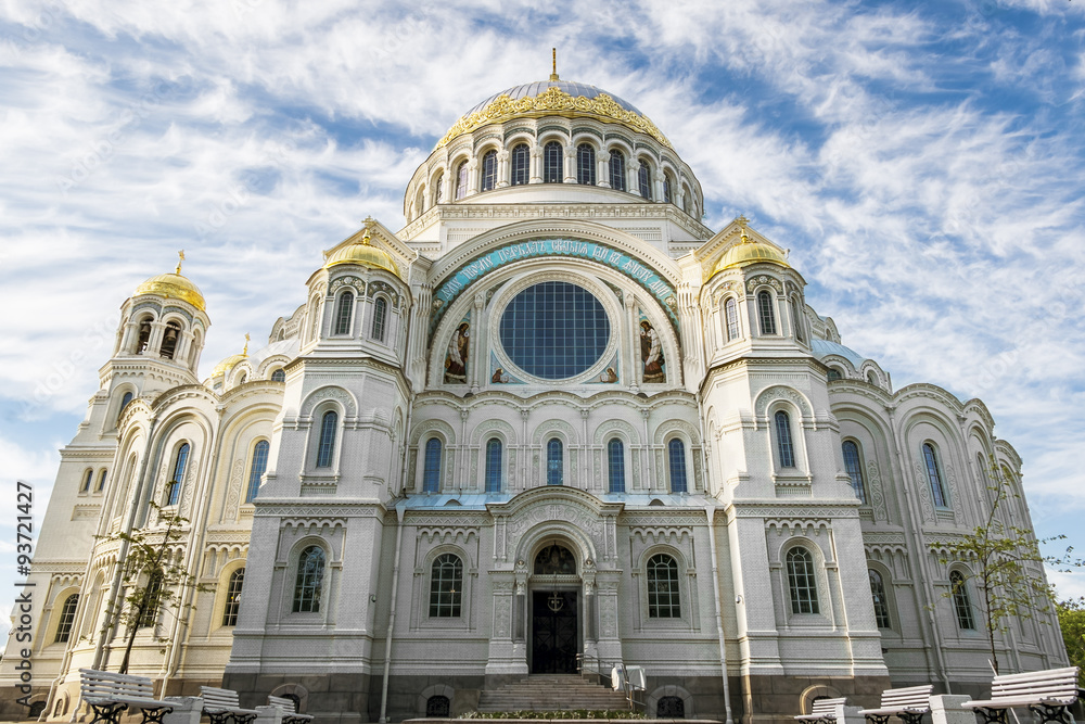 Naval Cathedral of St. Nicholas in Kronstadt, St-Petersburg.