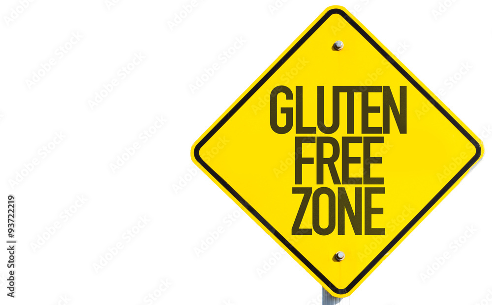 Gluten Free Zone sign isolated on white background Gluten Free Zone sign isolated on white background