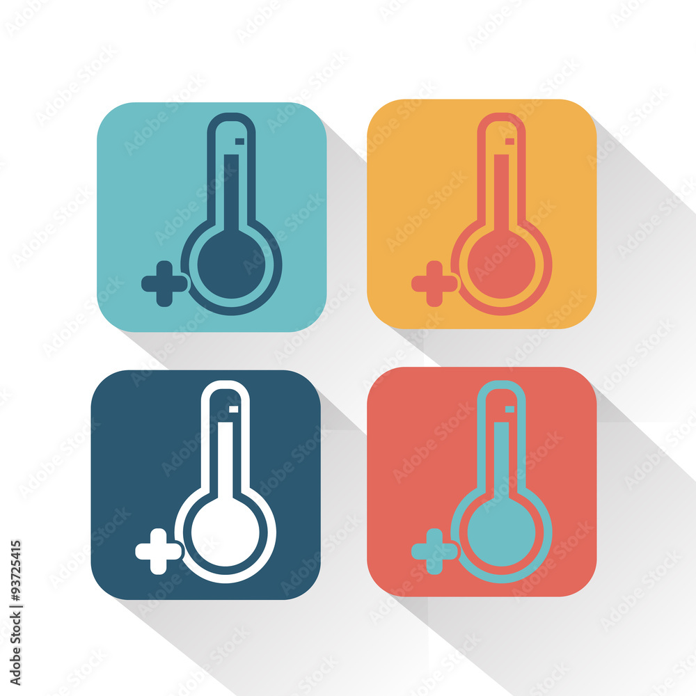 Temperature above zero icon Temperature above zero icon