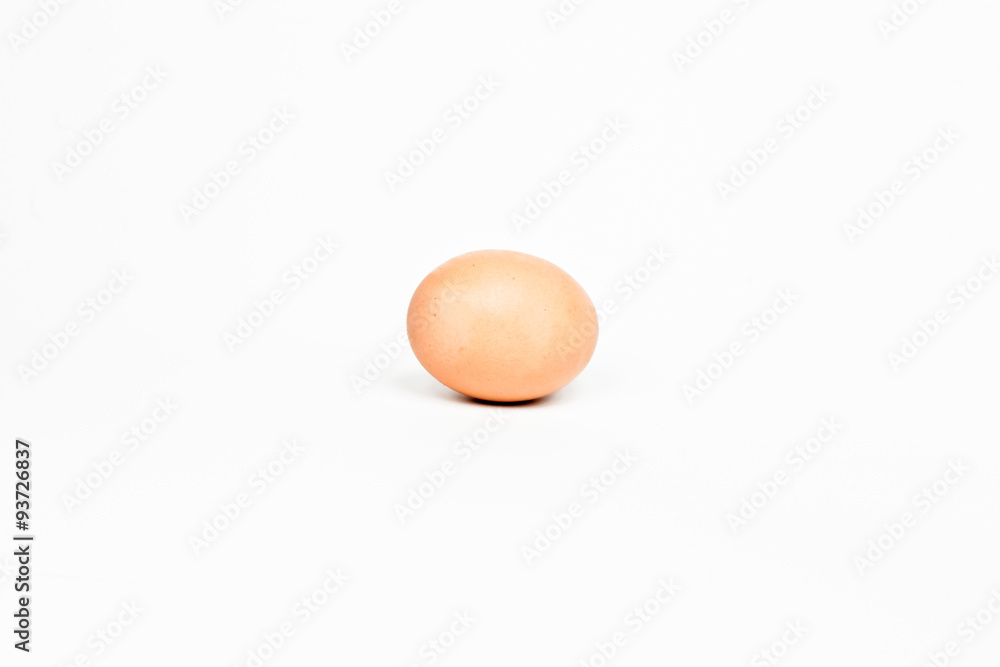 Brown egg isolated on white background Brown egg isolated on white background
