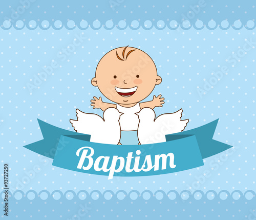Fotografia baptism invitation design