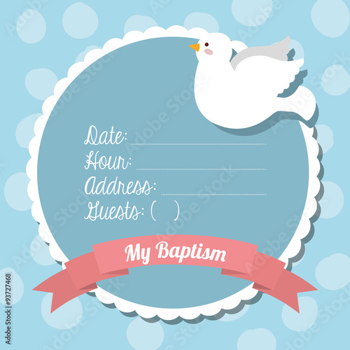 baptism invitation design
