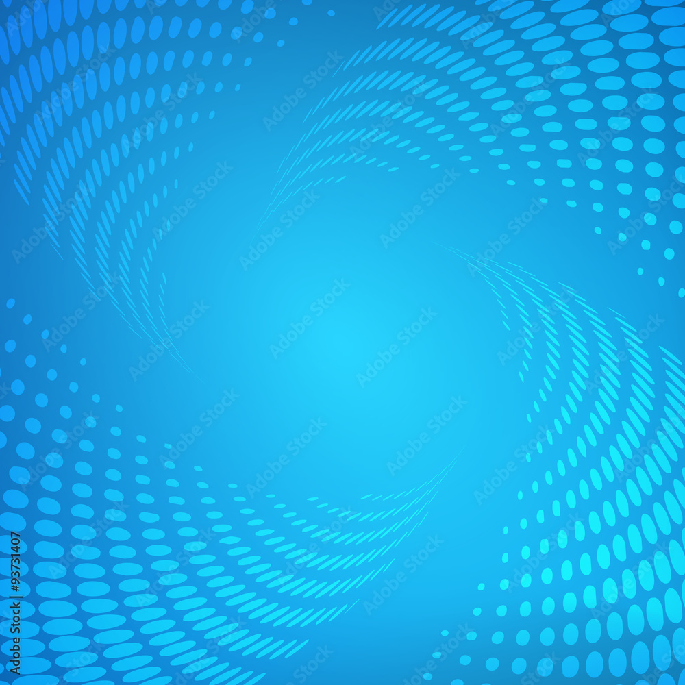Dot cycle on modern blue abstract background Dot cycle on modern blue abstract background