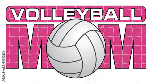 Volleyball Mom is an illustration of a design for Volleyball Moms. Show your love and support with this unique volleyball design. Great for t-shirts or other items.