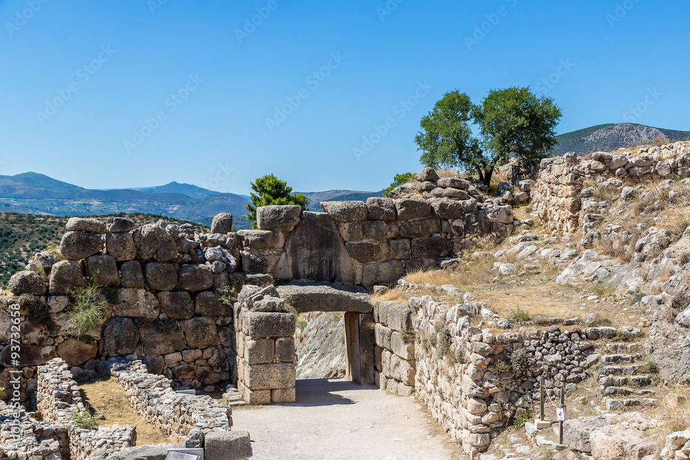 Lion Gate in Mycenae, Greece Lion Gate in Mycenae, Greece