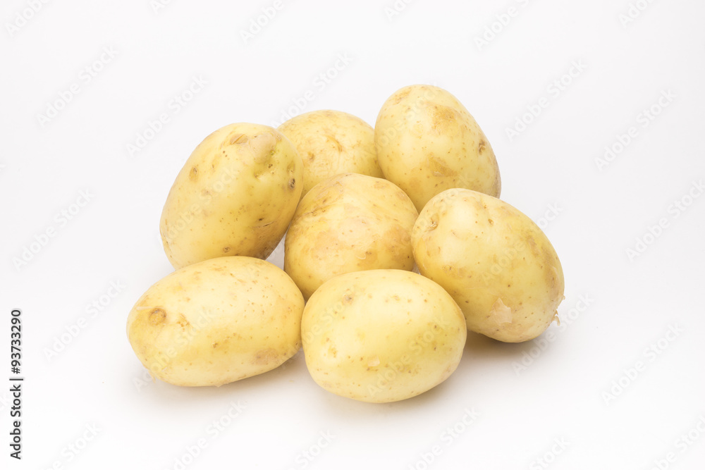 Potato chips on white background.. Potato chips on white background..