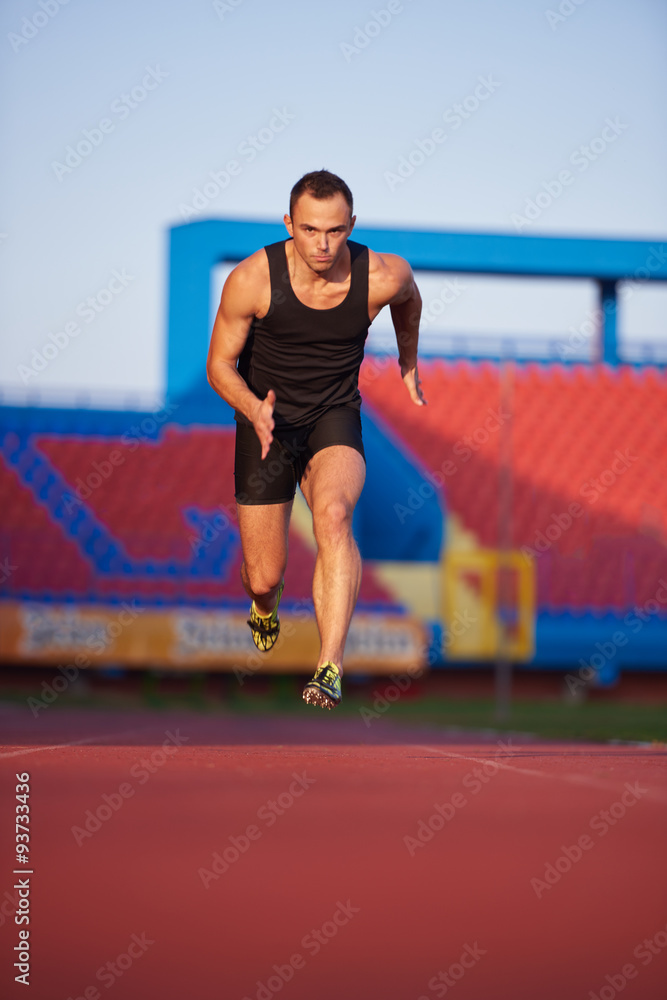 Athletic man start Athletic man start
