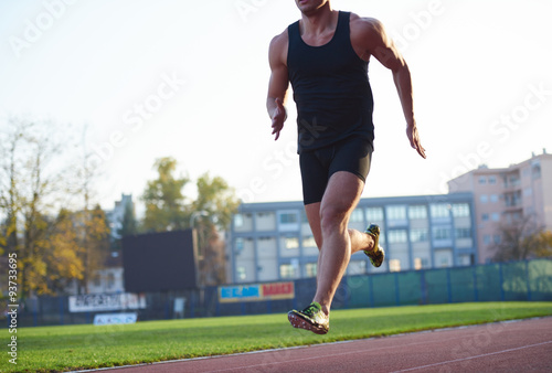Konstfotografi Athletic man start