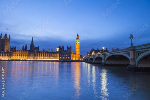 The Palace of Westminster Big Ben at night, London, England, UK. © alice_photo