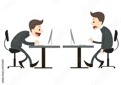 the man Working fresh exiting and so bored