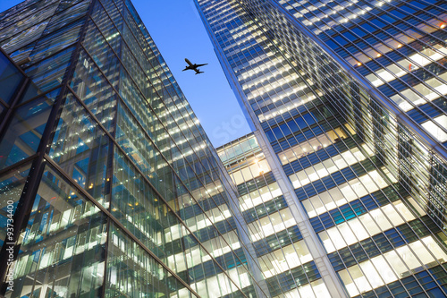 Windows of Skyscraper Business Office, Corporate building in London