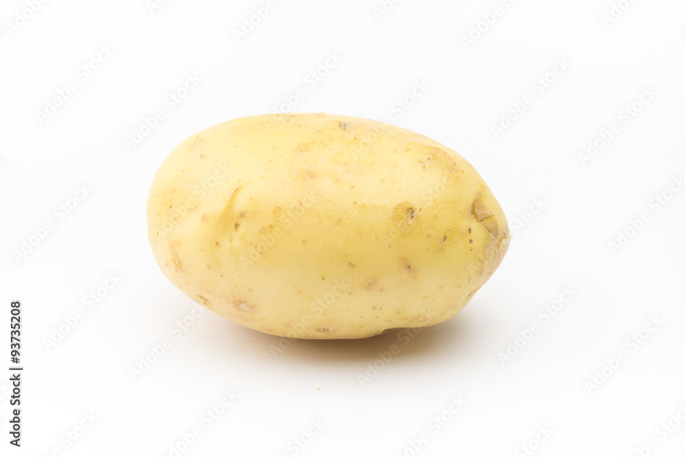potato isolated on white background close up potato isolated on white background close up