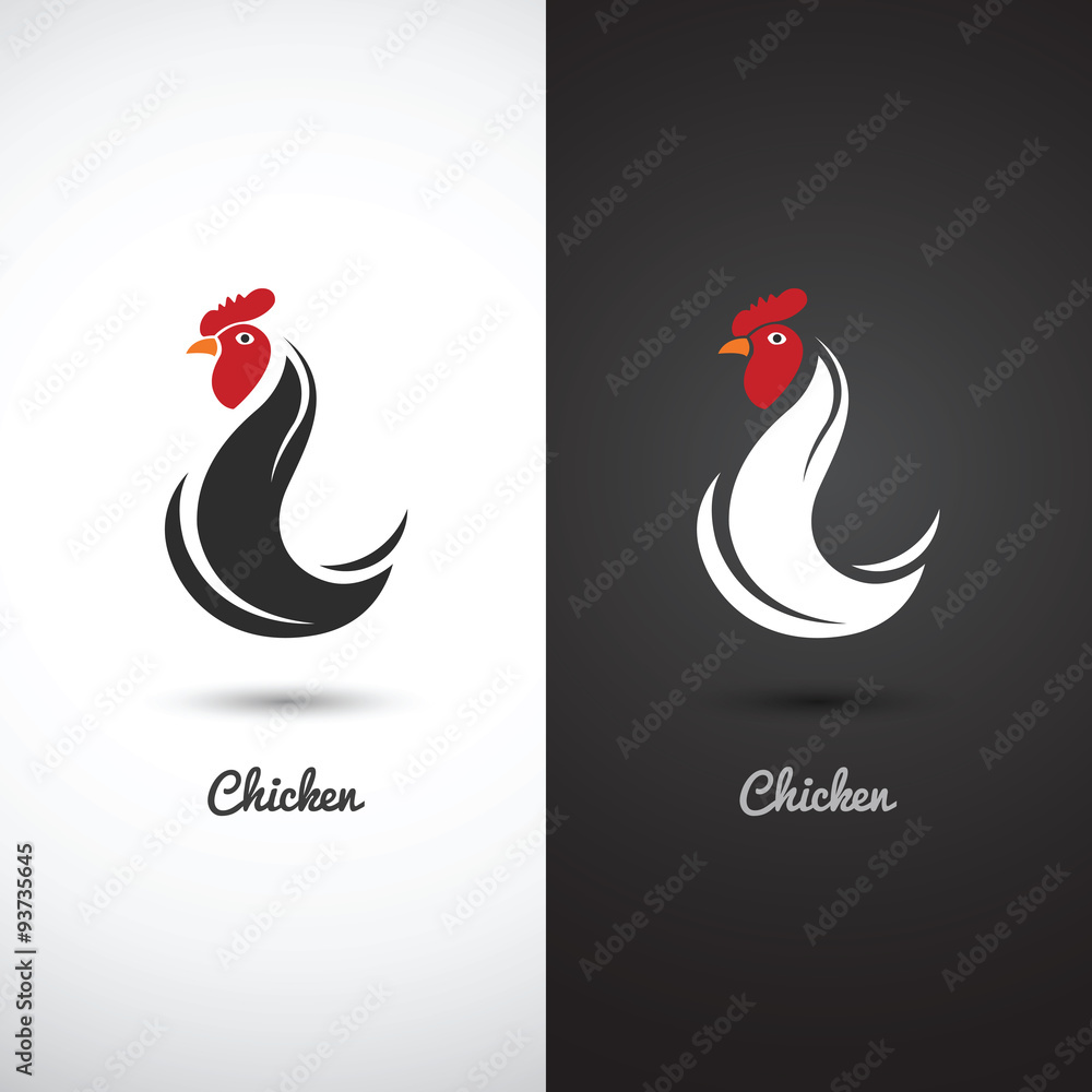 Obraz premium Rooster symbol icon